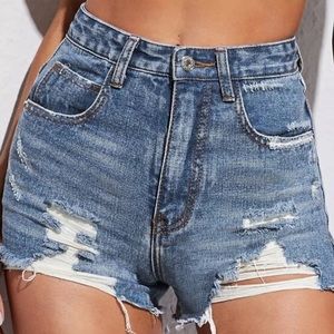 Denim shorts